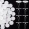 Mxxipp 25 Pack SelfAdhesive Ceiling Hooks for Hanging Small Sticky Ceiling Discs with Metal Hook Removable Transparent Wall Hanger for Christams Wedding Birthday Party Decorations