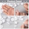 Mxxipp 40 Pack SelfAdhesive Ceiling Hooks for Hanging Sticky NoDrill Ceiling Discs with Metal Hook Transparent Wall Hook Hanger for Wedding Birthday Party Christams Decorations