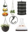 OBSTKUCHEN 2 Sets Swag Ceiling Hooks Heavy Duty Swag Hook with Hardware for Hanging Plants Ceiling Installation Cavity Wall Fixing 2 Sets Bronze
