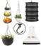 OBSTKUCHEN 2 Sets Swag Ceiling Hooks Heavy Duty Swag Hook with Hardware for Hanging Plants Ceiling Installation Cavity Wall Fixing 2 Sets Bronze