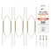 Cloverdale Supply PHS Plate Hangers for the Wall Decorative Plate Holder Set for 78 Inch Plates 3 Pack Stainless Steel Wall Plate Holder with Brass Hooks and Nails Display Hanging Kit for Home Decor