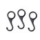 PIPE DECOR Black Metal Pipe Hooks for 12Inch Pipe Durable Hanging Hooks for DIY Industrial Projects 3 Pack