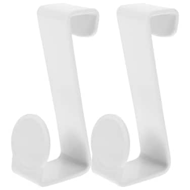 Housoutil Potty Seat Hooks 2pcs ZShaped Door Hangers No Drill MultiUse Plastic Potty Training Hook for Hanging Toilet Training Seat Toilet Tank Wardrobes Closets Cabinets