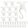 Rierdge Grid Clips and SHooks Set Ceiling Grid Clips for Hanging Decorations 48 Pc Set24 Clips 24 Hooks
