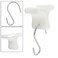 Rierdge Grid Clips and SHooks Set Ceiling Grid Clips for Hanging Decorations 48 Pc Set24 Clips 24 Hooks
