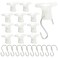 Rierdge Grid Clips and SHooks Set Ceiling Grid Clips for Hanging Decorations 48 Pc Set24 Clips 24 Hooks