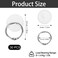 Sankoly 30 Pcs 3 cm Adhesive Ceiling Hook with Stainless Steel Ring Clear Adhesive Hooks No Drill Ceiling Hooks for Kitchen Bathroom Living Room Ceiling Decoration Weight Capacity 14 Kg3 lbs