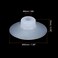 uxcell Bellows Suction Cup 50mm Diameter x M8 Joint Silicone Pneumatic Vacuum Suction Cups 6pcs