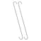 uxcell S Hanging Hooks 20inch500mm Extra Long Steel Hanger Indoor Outdoor Uses for Garden Bathroom Closet Workshop Kitchen Black 2Pcs