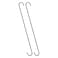 uxcell S Hanging Hooks 20inch500mm Extra Long Steel Hanger Indoor Outdoor Uses for Garden Bathroom Closet Workshop Kitchen Black 2Pcs