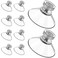 vilihkc 10pcs Sucker Cup Suction Hook Plastic Sucker Pad Holder Silicone Round Strong Transparent with Knurled Nut for Daily Hanging