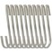 yyangz 10pcs Stainless Steel Flat Hooks S Hooks Hangers for Kitchenware Pots Utensils Plants Towels 5 L Size
