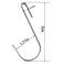 yyangz 10pcs Stainless Steel Flat Hooks S Hooks Hangers for Kitchenware Pots Utensils Plants Towels 5 L Size