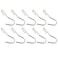 ZZHXSM 10PCS Heavy Duty Hook Silver 90 Degree Twisted Angle Pot Holder Stainless Steel Hook Suitable for Hanging Kitchen Utensils Towel Gardening Tool and Clothing