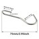 ZZHXSM 10PCS Heavy Duty Hook Silver 90 Degree Twisted Angle Pot Holder Stainless Steel Hook Suitable for Hanging Kitchen Utensils Towel Gardening Tool and Clothing