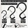 Dreecy 20 Pack 3 Inch S Hooks Heavy Duty Steel S Hooks with Black Rubber Coating NonSlip 20 Pounds Max Weight Utility Hooks for Hanging Plants Clothes Pots Pan etc