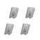 Klizdum Quilt Hangers for Wall Display Tapestry Hangers No Damage Adhesive Quilt Clips Hooks for Hangings Duty Plastic Wall Clips for Blankets Rugs and Tapestries 4 Pack White