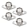 SeeRaphee Ceiling Wall Mount Hook Heavy Duty Anchor Diamond Pad Eye Plate 5mm 316 304 Stainless Steel Great for Yoga Swings HammocksBoat RiggingMarine Deck HardwareSuspension Training Straps