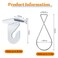 Vicenpal 200 Pcs Drop Ceiling Hooks Bulk for Classrooms Offices Hanging Set 100 Pairs Right and Left 100 Pcs Clips for Tile Decorations Metal Suspended T Bar Hooks for School Plants