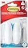 Command Designer Bath Hooks Medium White 2Hooks with WaterResistant Strips 17081BES Organize Your Dorm