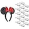 Modern JP Adhesive Hooks for Disney Ears 16Pack Minimalist Disney Ear Holder No Drilling Headband Holder Design Strong Hold Headband Organizer USA Patented White