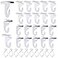 OALEN 40 Drop Ceiling Hooks for Classrooms Offices White Heavy Duty Ceiling Hooks for Hanging Plants Decorations Metal TBar Hooks for Suspended Drop Ceiling Tiles