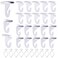 OALEN 40 Drop Ceiling Hooks for Classrooms Offices White Heavy Duty Ceiling Hooks for Hanging Plants Decorations Metal TBar Hooks for Suspended Drop Ceiling Tiles