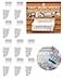 NACETURE Vinyl Siding Hooks 10 Pack White Heavy Duty Stainless Steel No Drill Holds up to 18 lb per Hook for Outdoor Decor