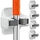 reliahom 5 Pack Broom Holder Wall Mount Mop Grippers No Drilling Self Adhesive AntiSlip Mop Handle Hanger Dustpan and Broom Organizer Garage Storage RacksWhite