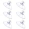 Mozeat Lens 6 PCS Suction Cups for Glass 32mm Strong Suction Cup with Metal Screw Rods and Nuts Clear PVC Heavy Duty Plastic Sucker Pads Holder Without Hooks for Bathroom Wall Door Window Car Shade