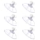 Mozeat Lens 6 PCS Suction Cups for Glass 32mm Strong Suction Cup with Metal Screw Rods and Nuts Clear PVC Heavy Duty Plastic Sucker Pads Holder Without Hooks for Bathroom Wall Door Window Car Shade