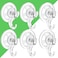 LUXEAR Suction Cup Hooks 6 Pack Suction Hooks Reusable Powerful Waterproof Clear Removable Suction Hanger for ShowerTileBathroomTowelKitchenRVTravelGlass DoorWindow
