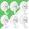 LUXEAR Suction Cup Hooks 6 Pack Suction Hooks Reusable Powerful Waterproof Clear Removable Suction Hanger for ShowerTileBathroomTowelKitchenRVTravelGlass DoorWindow
