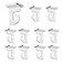 STORE FIXTURES DIRECT Extra Heavy Duty White Aluminum Drop Ceiling Hooks One Piece Ceiling Grid Clips 10 Pack