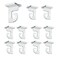 STORE FIXTURES DIRECT Extra Heavy Duty White Aluminum Drop Ceiling Hooks One Piece Ceiling Grid Clips 10 Pack
