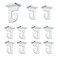 STORE FIXTURES DIRECT Extra Heavy Duty White Aluminum Drop Ceiling Hooks One Piece Ceiling Grid Clips 10 Pack