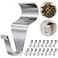 Amuille Heavy Duty Stainless Steel Vinyl Siding Hooks No Hole No Drill Vinyl Siding Clips for Outdoor Wall Decor 15 Pack