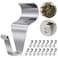 Amuille Heavy Duty Stainless Steel Vinyl Siding Hooks No Hole No Drill Vinyl Siding Clips for Outdoor Wall Decor 15 Pack