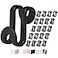 FREZON Frezon Clothes Hanger Connector Hooks Mini Cascading Hanger Hooks for Velvet Huggable Hangers Heavy Duty Space Saving for Closet 60 Pcs Black