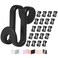 FREZON Frezon Clothes Hanger Connector Hooks Mini Cascading Hanger Hooks for Velvet Huggable Hangers Heavy Duty Space Saving for Closet 60 Pcs Black
