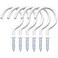yuntop 12 Pack Vinyl Coated Ceiling HooksScrewin Mug HooksMultiFunction Wall Hooks Kitchen Hooks Cup Hooks for Indoors Outdoors White 2 Inch