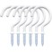 yuntop 12 Pack Vinyl Coated Ceiling HooksScrewin Mug HooksMultiFunction Wall Hooks Kitchen Hooks Cup Hooks for Indoors Outdoors White 2 Inch