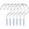yuntop 12 Pack Vinyl Coated Ceiling HooksScrewin Mug HooksMultiFunction Wall Hooks Kitchen Hooks Cup Hooks for Indoors Outdoors White 2 Inch