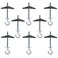 Alovexiong 8 Pack Carbon Steel Plasterboard Ceiling Hooks Spring Toggle Wing Bolts Hanger Wall Ceiling Installation Cavity Wall Fixing Anchors Ceiling Hook Heavy Duty Swag Hanging Plants