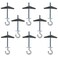 Alovexiong 8 Pack Carbon Steel Plasterboard Ceiling Hooks Spring Toggle Wing Bolts Hanger Wall Ceiling Installation Cavity Wall Fixing Anchors Ceiling Hook Heavy Duty Swag Hanging Plants