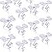 Hotop 50 Pack Clear Drop Ceiling Hooks for Hanging Ceiling Tile Hanger Decoration for Classroom Stores Home Office Signs Plants Light Hooks Decorations