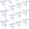 Hotop 50 Pack Clear Drop Ceiling Hooks for Hanging Ceiling Tile Hanger Decoration for Classroom Stores Home Office Signs Plants Light Hooks Decorations