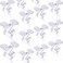 Hotop 50 Pack Clear Drop Ceiling Hooks for Hanging Ceiling Tile Hanger Decoration for Classroom Stores Home Office Signs Plants Light Hooks Decorations