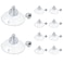 Quzzil 10 Pcs Suction Cups for Glass Window Screw Suction Pads 17344mm PVC Clear Sucker Pads with Cap Nut M6 Thread for Home Organization Bathroom Window Wall
