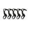 8TIMBER Gear Hook Black 5Pack Lightweight Versatile S Hook for Backpacks and Closet Storage S Carabiner Heavy Duty Alternative S Carabiner Clip S Hook for Quick and Easy Indoor or Outdoor Use